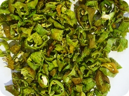 kurutulmuş yeşil biber